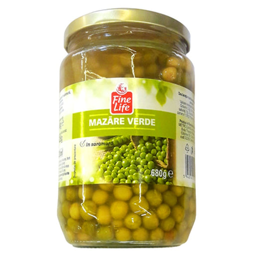 Fine Life Mazare Verde in Saramura 680 g - WALTI WALTI