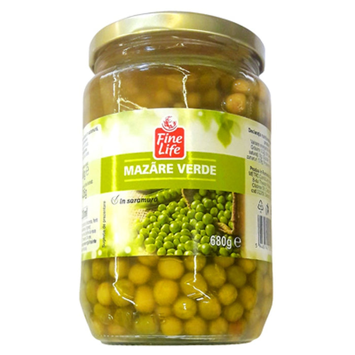 Fine Life Mazare Verde in Saramura 680 g - WALTI WALTI