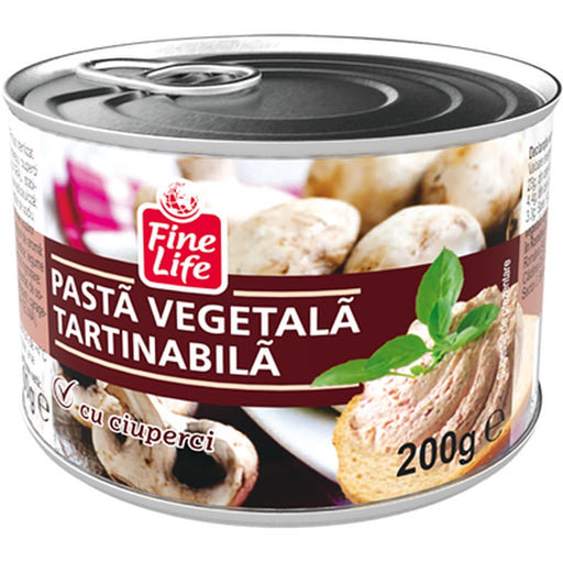 Fine Life Pate Vegetal Ciuperci  200 G - WALTI WALTI