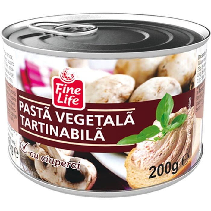 Fine Life Pate Vegetal Ciuperci  200 G - WALTI WALTI