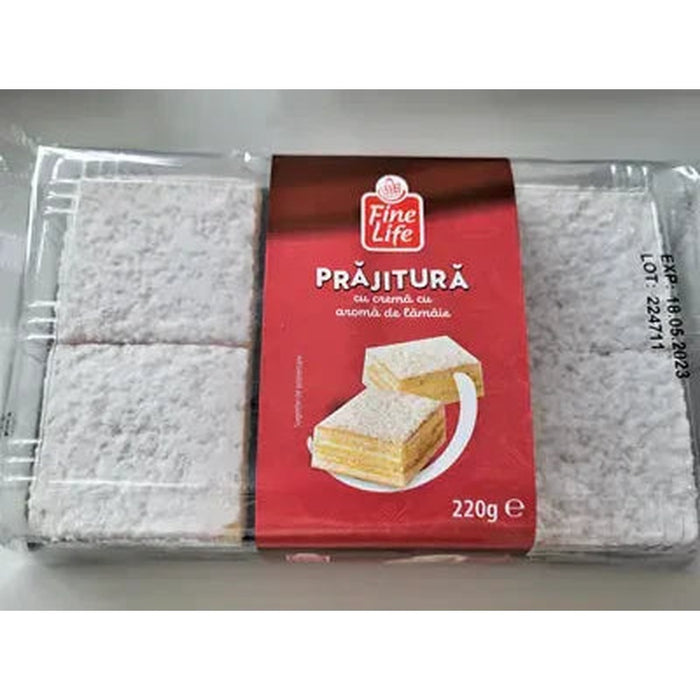 Fine Life Prajitura cu Crema cu Aroma de Lamaie 220 g - WALTI WALTI