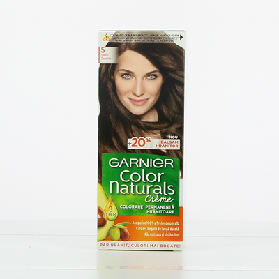 GARNIER COLOR NATURALS Vopsea de Par Nuanta 5 - Saten Deschis 100 ml - WALTI WALTI