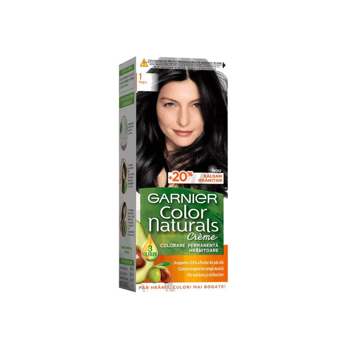 GARNIER Color Naturals Vopsea de Par Nuanta 1 - Negru 100 ml - WALTI WALTI