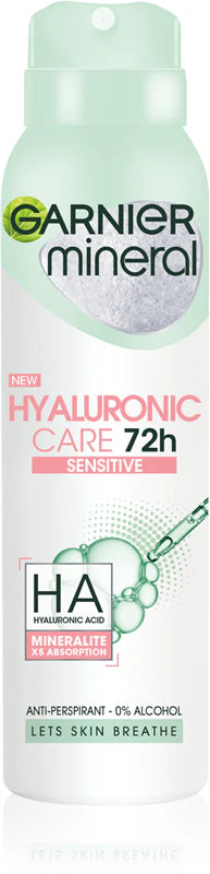 GARNIER Mineral Deodorant Spray Hyaluronic Ultracare 150 ml - WALTI WALTI
