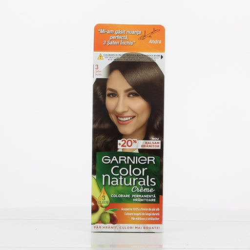 GARNIER COLOR NATURALS Vopsea de Par Nuanta 3 - Saten Inchis 100 ml - WALTI WALTI