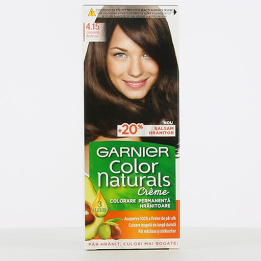 GARNIER COLOR NATURALS Vopsea de Par Nuanta 4.15 - Ciocolata Amaruie 100 ml - WALTI WALTI