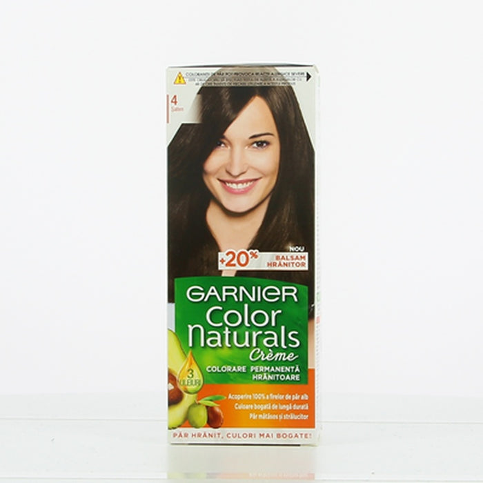 GARNIER COLOR NATURALS Vopsea de Par Nuanta 4 Saten 100 ml - WALTI WALTI