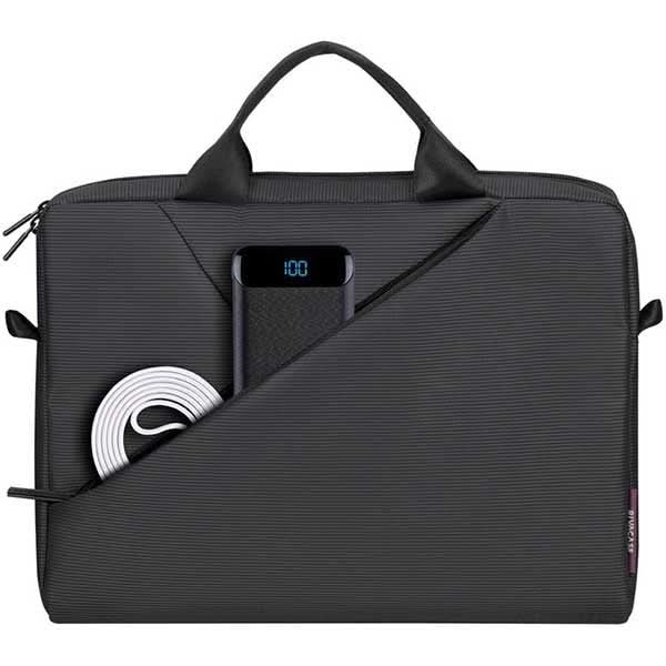 Geanta laptop RIVACASE 8720, 13.3", poliester, gri WALTI