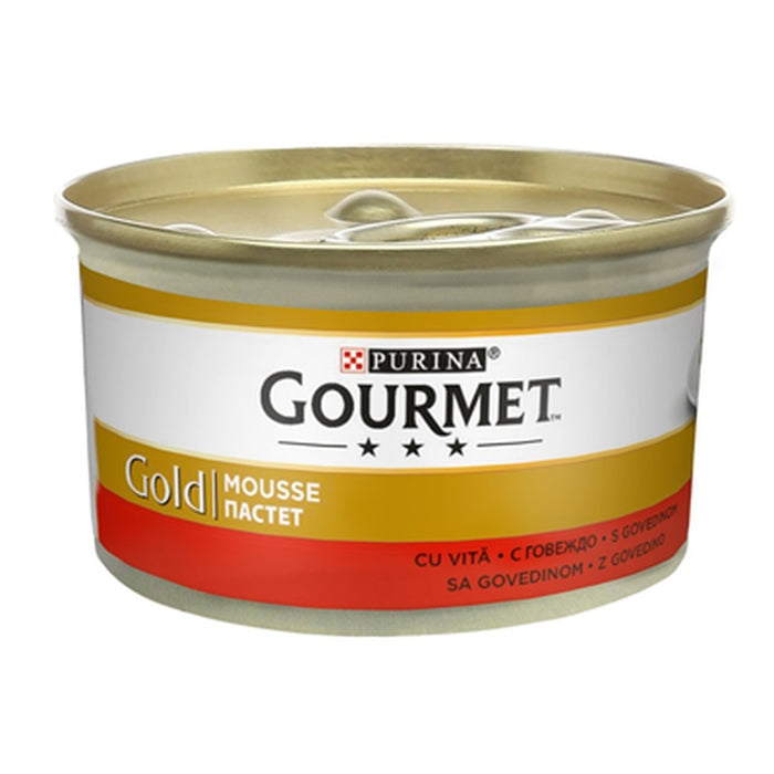 GOURMET Gold Mousse Hrana Umeda pentru Pisici cu Vita 85 g - WALTI WALTI