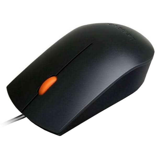Mouse cu fir LENOVO 300, 1600 dpi, negru WALTI