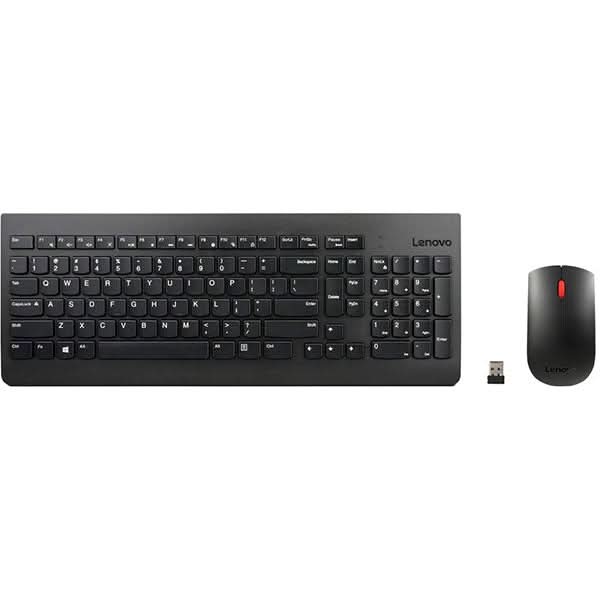 Kit tastatura si mouse Wireless LENOVO 510, USB, Layout US, negru WALTI