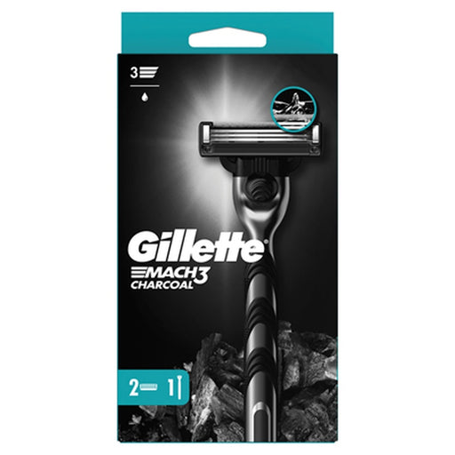Gillette Mach3 Charcoal Aparat de Ras cu 2 Rezerve - WALTI WALTI