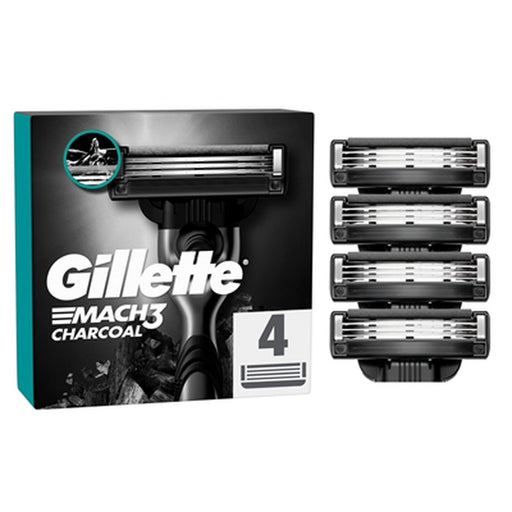 Gillette Mach3 Charcoal Rezerve Aparat de Ras 4 bucati - WALTI WALTI