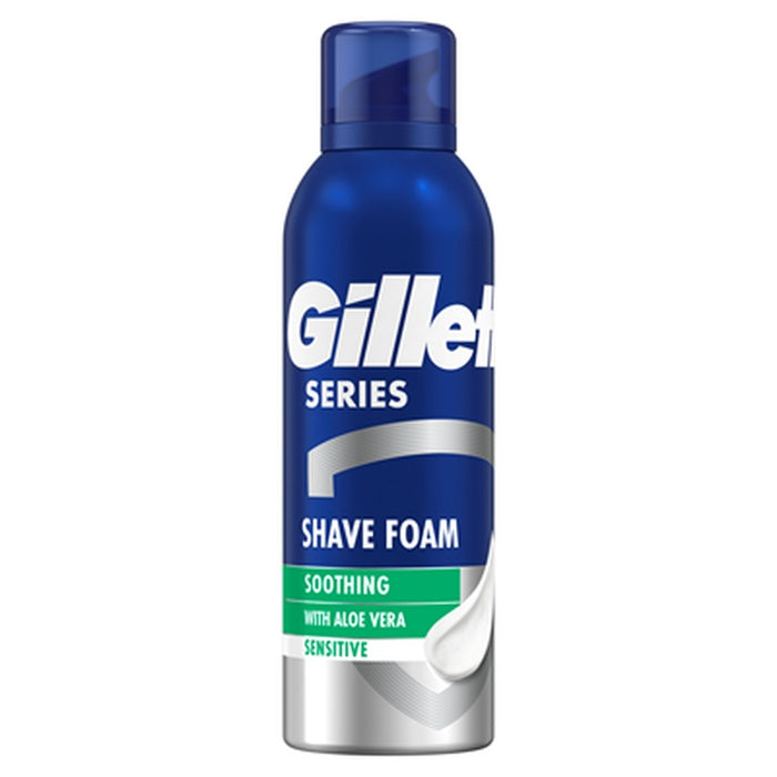 Gillette Series Spumă de Ras Calmantă cu Aloe Vera 200 ml - WALTI WALTI