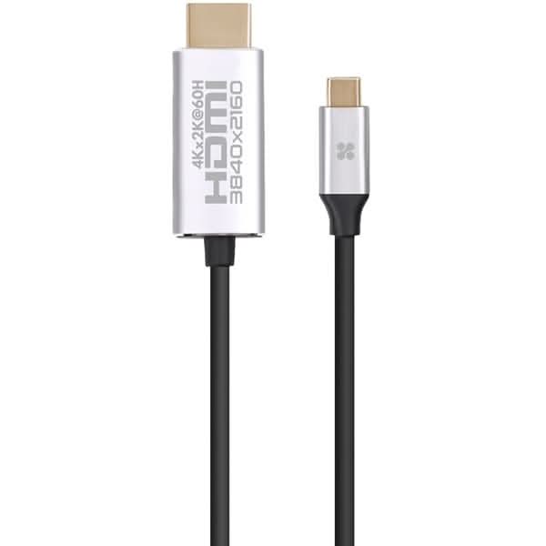 Cablu HDMI - USB Type-C PROMATE HDLink-60H, 1.5m, negru-argintiu WALTI