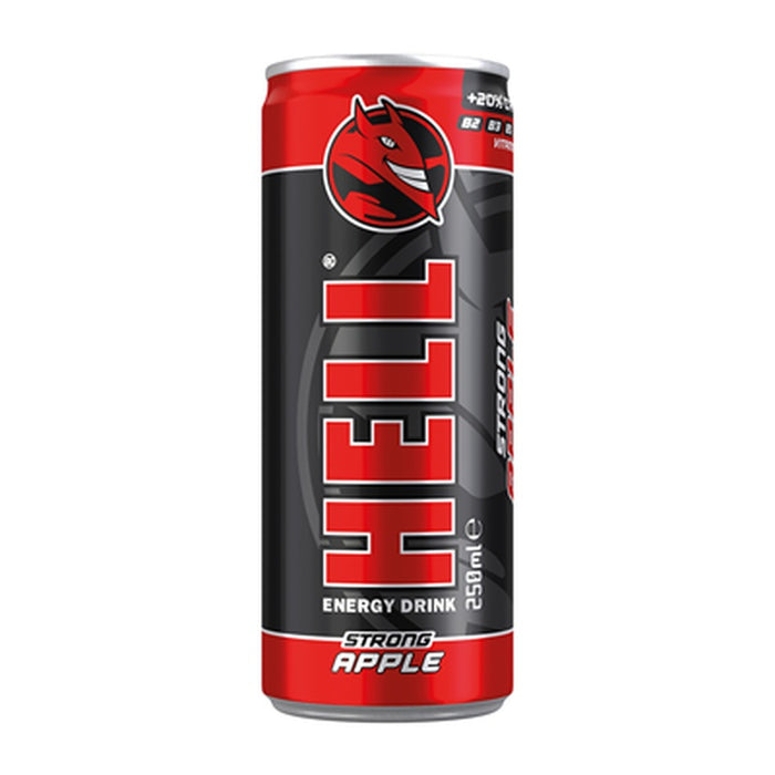 HELL Energy Drink Apple Strong SGR  250 ml - WALTI WALTI