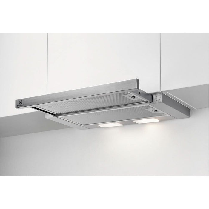 Hota incorporabila telescopica ELECTROLUX LFP326S, 1 motor, 410 m3/h, L 60 cm, gri WALTI