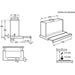 Hota incorporabila telescopica ELECTROLUX LFP616K, 1 motor, 600 m3/h, L 60 cm, negru - WALTI WALTI