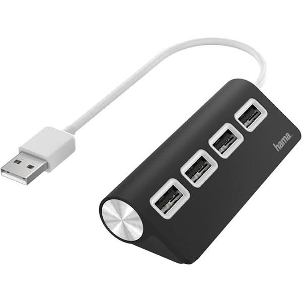 Hub USB HAMA 200119, USB 2.0, negru WALTI