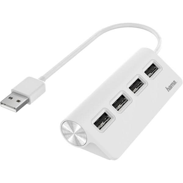 Hub USB HAMA 200120, USB 2.0, alb WALTI