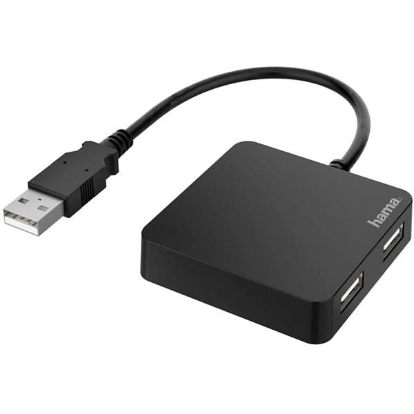 Hub USB HAMA 200121, USB 2.0, negru WALTI