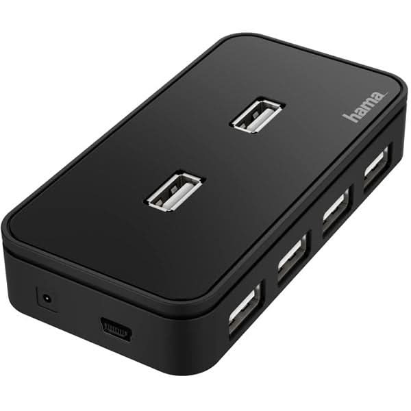 Hub USB HAMA 200123, USB 2.0, negru WALTI