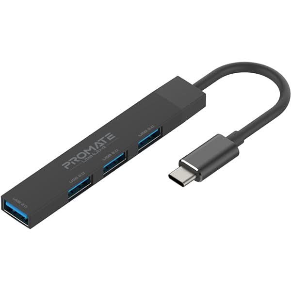 Hub USB PROMATE LiteHub-4, USB 3.0, negru WALTI