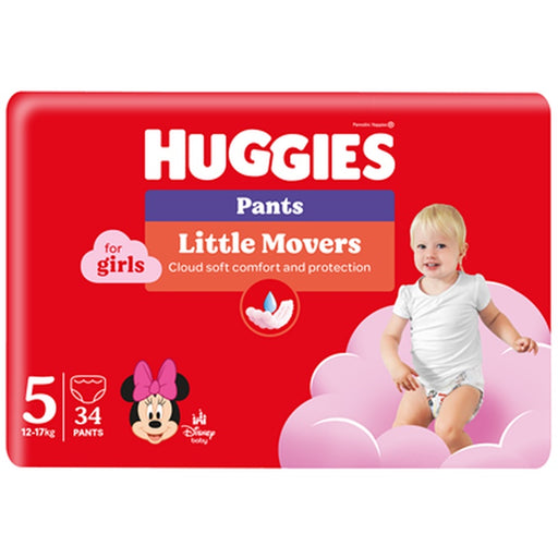 HUGGIES 34 Scutece Chilotel Marimea 5 Fetite 12-17 Kg - WALTI WALTI
