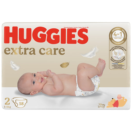 HUGGIES 58 Scutece Extra Care Nr 2 3-6 Kg - WALTI WALTI
