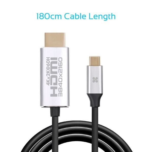Cablu HDMI - USB Type-C PROMATE HDLink-60H, 1.5m, negru-argintiu WALTI