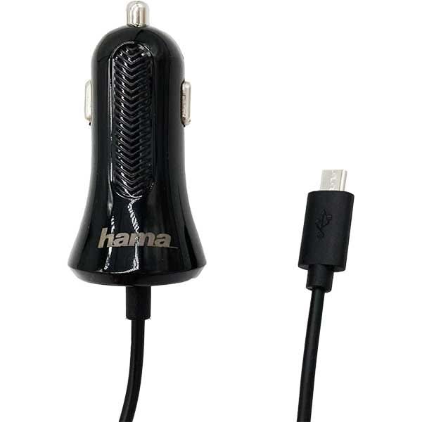 Incarcator auto HAMA 210501, MicroUSB, negru WALTI