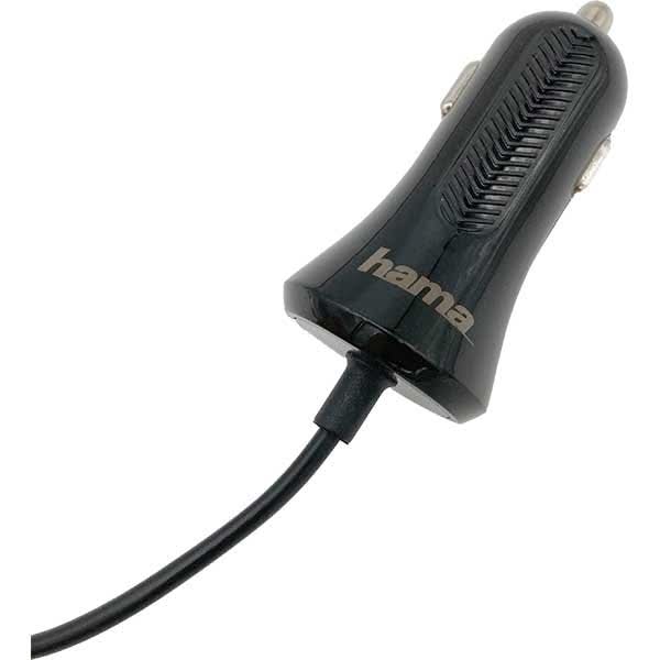Incarcator auto HAMA 210501, MicroUSB, negru WALTI