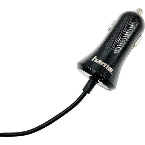 Incarcator auto HAMA 210501, MicroUSB, negru WALTI