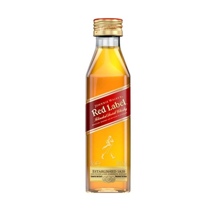 JOHNNIE WALKER RED LABEL Whisky 40%  0,05 L - WALTI WALTI