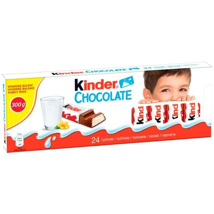 KINDER CHOCOLATE Batoane de Ciocolata cu Lapte 300 g - WALTI WALTI
