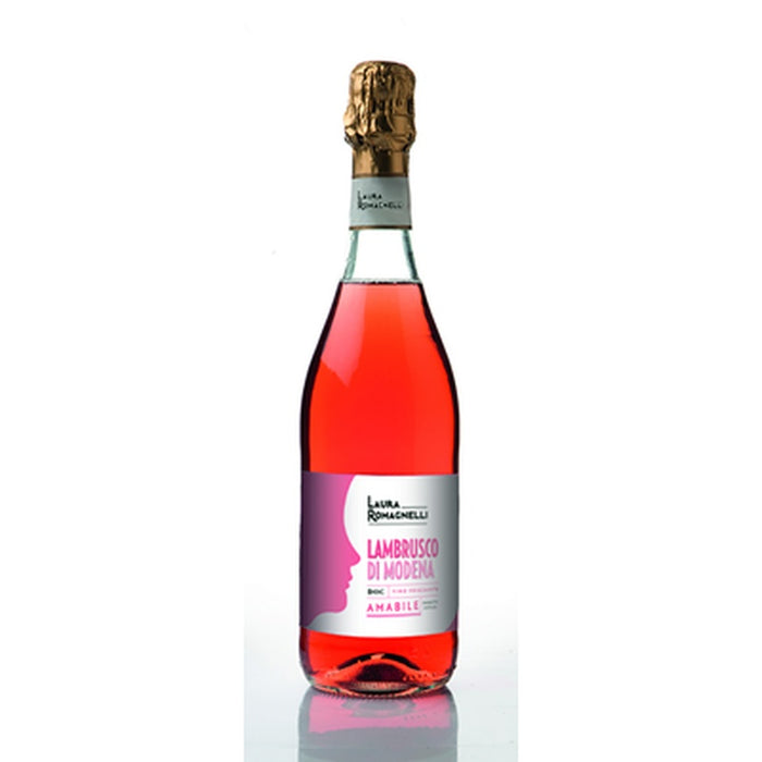 LAURA ROMAGNELLI Lambrusco Romagne Vin Spumant Rose Demidulce SGR 0,75 L - WALTI WALTI