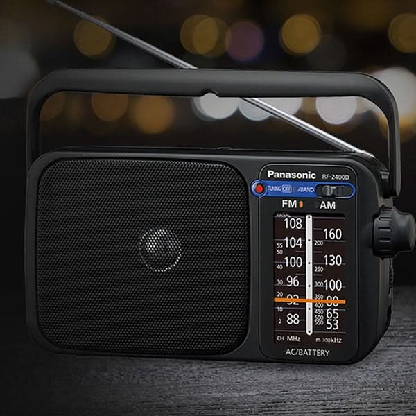 Radio portabil PANASONIC RF-2400DEG-K, AM, FM, negru WALTI