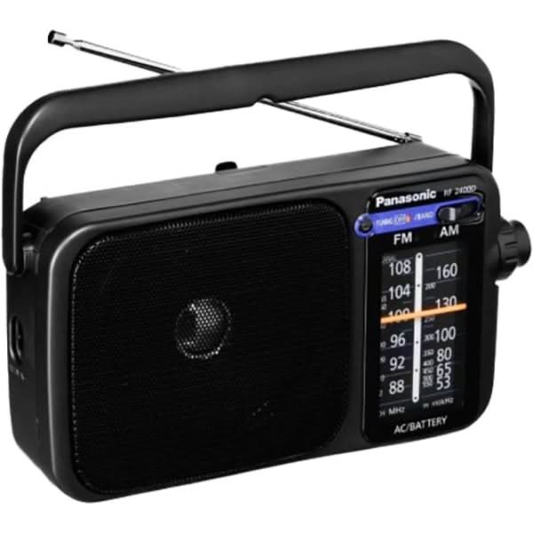 Radio portabil PANASONIC RF-2400DEG-K, AM, FM, negru WALTI