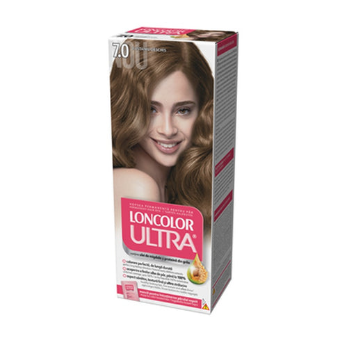 LONCOLOR Ultra Vopsea de Par Nuanta 7.0 Duo Castaniu Deschis 2 x 100 ml - WALTI WALTI