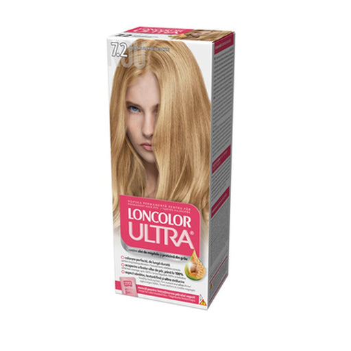 LONCOLOR Ultra Vopsea de Par Nuanta 7.2 Duo Blond Auriu Deschis 2 x 100 ml - WALTI WALTI