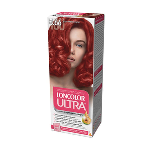 LONCOLOR Ultra Vopsea de Par Nuanta 8.66 Duo Rosu Intens Deschis 2 x 100 ml - WALTI WALTI
