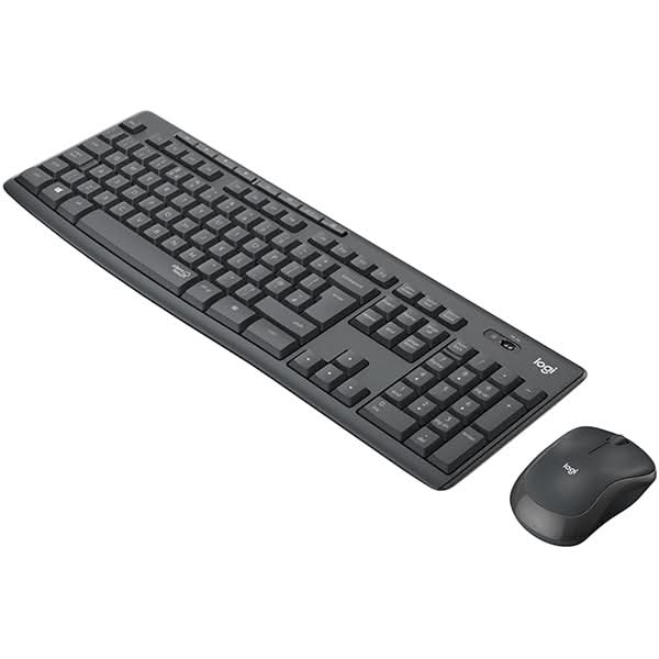 Kit tastatura si mouse Wireless LOGITECH MK295 Silent, USB, grafit WALTI
