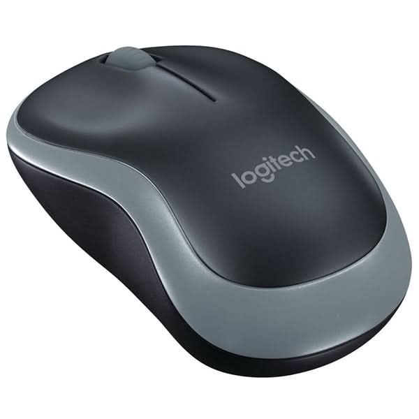 Mouse Wireless LOGITECH M185, 1000 dpi, gri WALTI