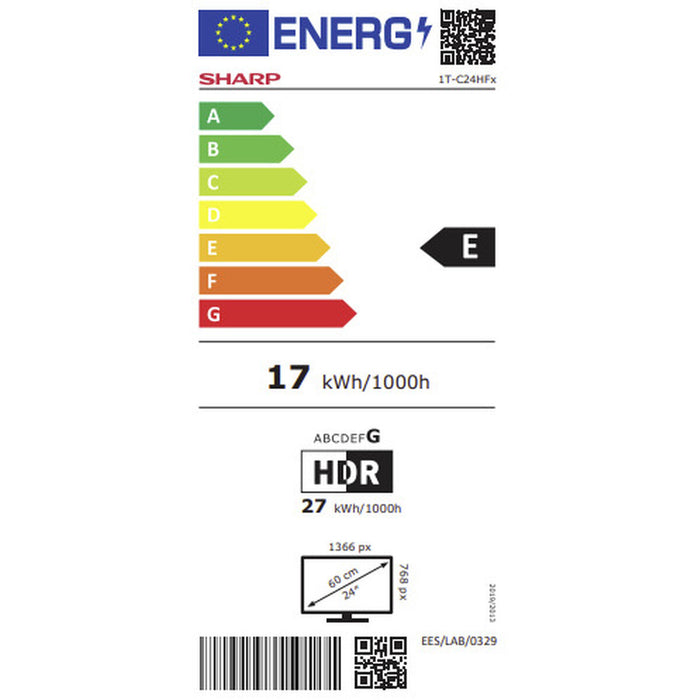 Smart TV Sharp 24HF2265E 24" HD LED 60 Hz Google Assistant - WALTI WALTI