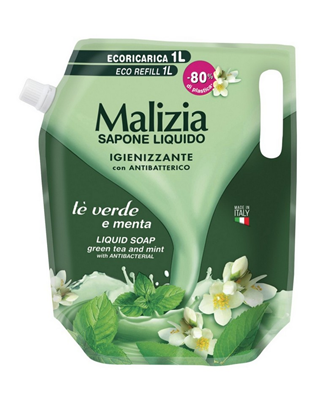 MALIZIA Rezerva Sapun Lichid cu Ceai Verde 1 L - WALTI WALTI