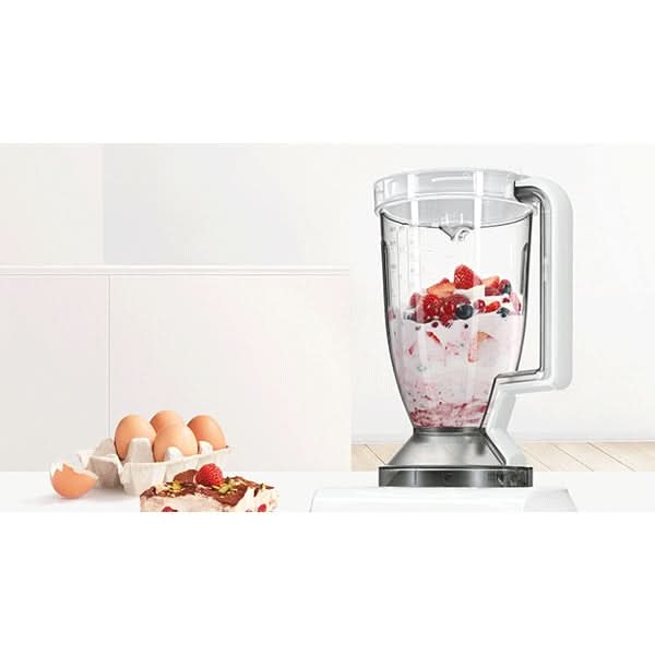 Robot de bucatarie BOSCH MultiTalent 8 MC812W620, vas 3.9l, blender 1.5l, 1100W, alb-gri WALTI
