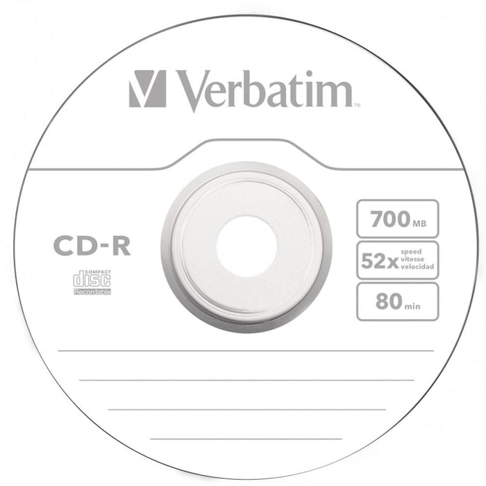 CD-R VERBATIM 43347, 52x, 700MB, 1buc - Slim Case WALTI