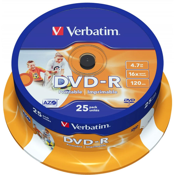 DVD-R VERBATIM 43538, 16x, 4.7GB, 25buc - Cake WALTI