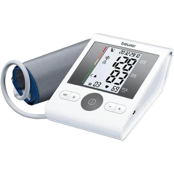 Tensiometru digital de brat BEURER BM28, 4 utilizatori x 30 memorii, adaptor, alb WALTI