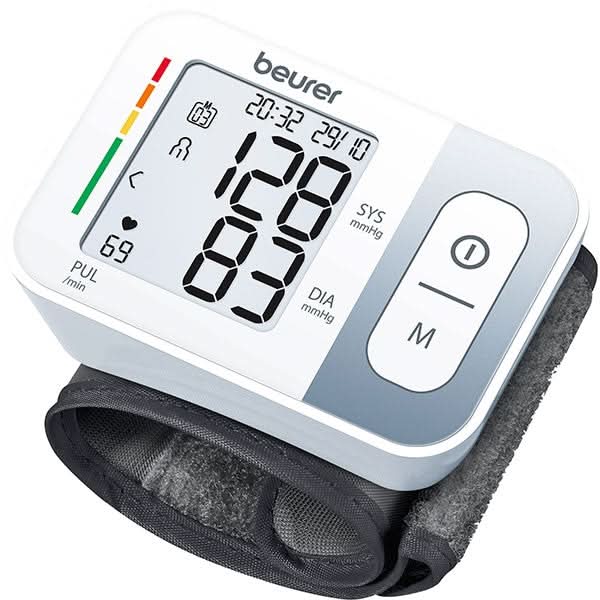 Tensiometru digital de incheietura BEURER BC28, 2 utilizatori x 60 memorii, alb WALTI